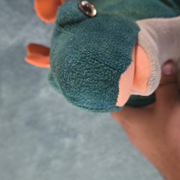 Build-A-Bear Green and Orange Dinosaur Plush Well Used - Picture 4 of 5
